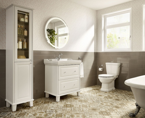 Шкаф пенал Roca Carmen 44 857137415 Сатин белый