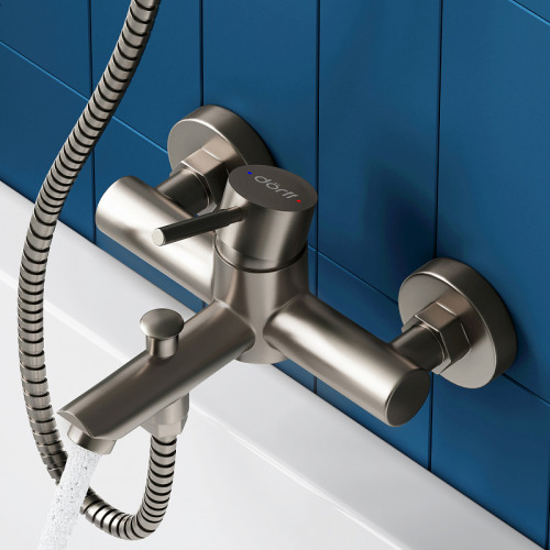 Смеситель для ванны Dorff Logic D3010000SS Нержавеющая сталь нержавеющая сталь на стену