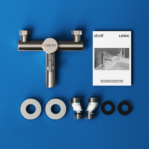Смеситель для ванны Dorff Logic D3010000SS Нержавеющая сталь нержавеющая сталь на стену