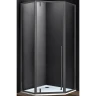 Душевой уголок Vincea Penta 100x100 VSP-3P100CLGM профиль Вороненая сталь стекло прозрачное