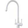 Смеситель для кухни Lemark Comfort LM3075W Белый латунь