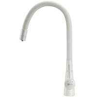 Смеситель для кухни Lemark Comfort LM3075W Белый латунь