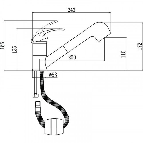 Смеситель для кухни Fmark FM6003H цвет Черный