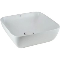 Раковина-чаша AeT Elite Square 42 L602T0R0V0101 Белая матовая фаянс накладная
