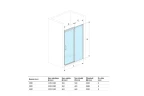 Душевая дверь Excellent Rols 120 KAEX.2612.1200.LP1/2+KAEX.2612.1200.LP2/2 (KAEX.2612.1200.LP1/2+KAEX.2612.1200.LP2/2) профиль Хром стекло прозрачное