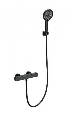 Смеситель для душа Wonzon & Woghand Stay WW-B2016-A-MB с термостатом цвет Черный матовый