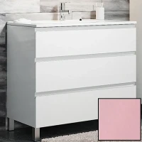 Тумба с раковиной SanVit Авеню-3 120 kavenu3120 в цвете Ral Розовый глянец МДФ / ЛДСП