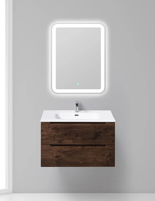 Тумба под раковину BelBagno Etna-H60 60 ETNA-H60-600-2C-SO-RW-P подвесная Rovere Moro МДФ / ЛДСП