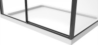 Душевой уголок Black&amp;White Stellar Wind S898 120х90 8989012 профиль Черный матовый стекло тонированное