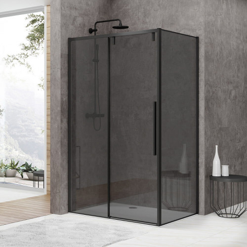 Душевой уголок Black&amp;White Stellar Wind S898 120х90 8989012 профиль Черный матовый стекло тонированное