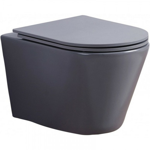 Унитаз Esbano Clavel ESUPCLAVGM подвесной Серый матовый с сиденьем Микролифт фаянс подвесной