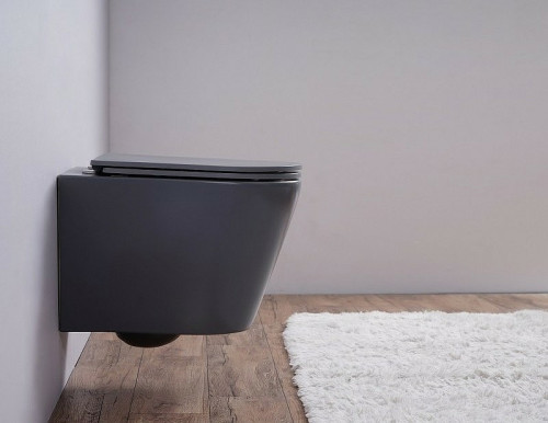 Унитаз Esbano Clavel ESUPCLAVGM подвесной Серый матовый с сиденьем Микролифт фаянс подвесной