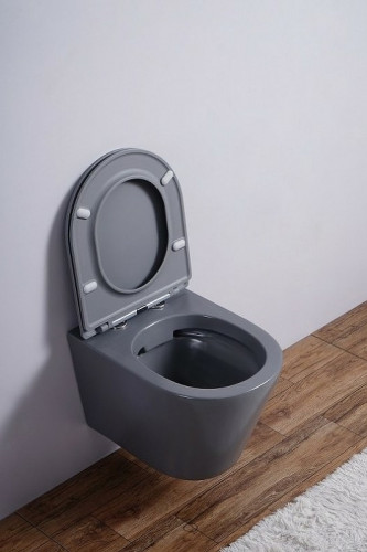 Унитаз Esbano Clavel ESUPCLAVGM подвесной Серый матовый с сиденьем Микролифт фаянс подвесной