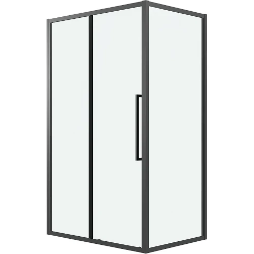 Душевой уголок Grossman Cosmo 130х80 120.K33.02.1380.21.00 профиль Черный матовый стекло прозрачное