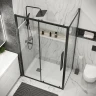 Душевой уголок Grossman Cosmo 130х80 120.K33.02.1380.21.00 профиль Черный матовый стекло прозрачное