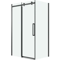 Душевой уголок Grossman Classic 130х80 120.K33.04.1380.21.00 профиль Черный матовый стекло прозрачное
