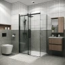 Душевой уголок Grossman Classic 130х80 120.K33.04.1380.21.00 профиль Черный матовый стекло прозрачное