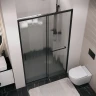 Душевая дверь Grossman Style 110 100.K33.05.110.21.02 профиль Черный матовый стекло шиншилла