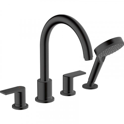 Смеситель на борт ванны Hansgrohe Vernis Shape 71459670 Черный матовый латунь