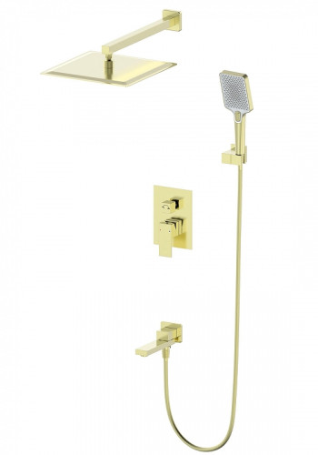 Душевая система Wonzon &amp; Woghand Cube WW-88939016-BG цвет Брашированное золото