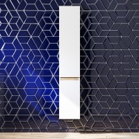 Шкаф пенал AM.PM X-Joy 30 M85ACHR0306WG подвесной Белый глянец Светлое дерево МДФ / ЛДСП