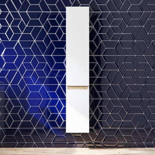 Шкаф пенал AM.PM X-Joy 30 M85ACHR0306WG подвесной Белый глянец Светлое дерево МДФ / ЛДСП