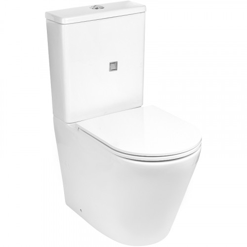 Унитаз компакт WeltWasser Salzbach 011 GL-WT 10000011688 с бачком и сиденьем Микролифт фаянс напольный