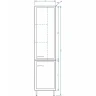 Шкаф пенал Stella Polar Концепт 42 SP-00000148 Белый