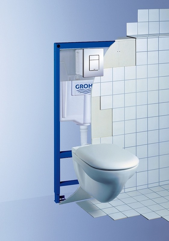 Комплект унитаза Ceramicanova Vogue CN4008T с инсталляцией Grohe Rapid SL 38775001 с сиденьем Микролифт и клавишей смыва Хром фарфор подвесной