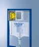 Комплект унитаза Ceramicanova Vogue CN4008T с инсталляцией Grohe Rapid SL 38775001 с сиденьем Микролифт и клавишей смыва Хром фарфор подвесной