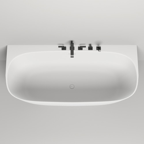 Ванна из искусственного камня Salini Sofia Wall 180х85 102513G Белая глянцевая