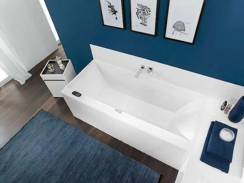 Квариловая ванна Villeroy&Boch Squaro Edge 12 160x75 UBQ160SQE2DV-01 без гидромассажа