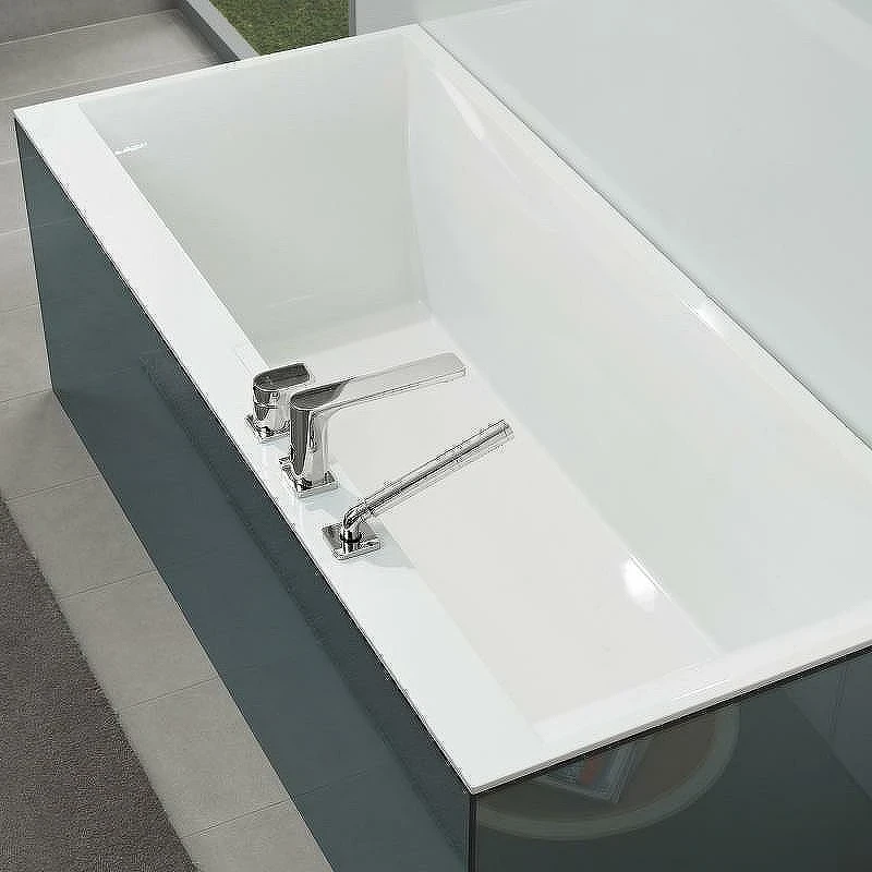 Квариловая ванна Villeroy&Boch Squaro Edge 12 160x75 UBQ160SQE2DV-01 без гидромассажа