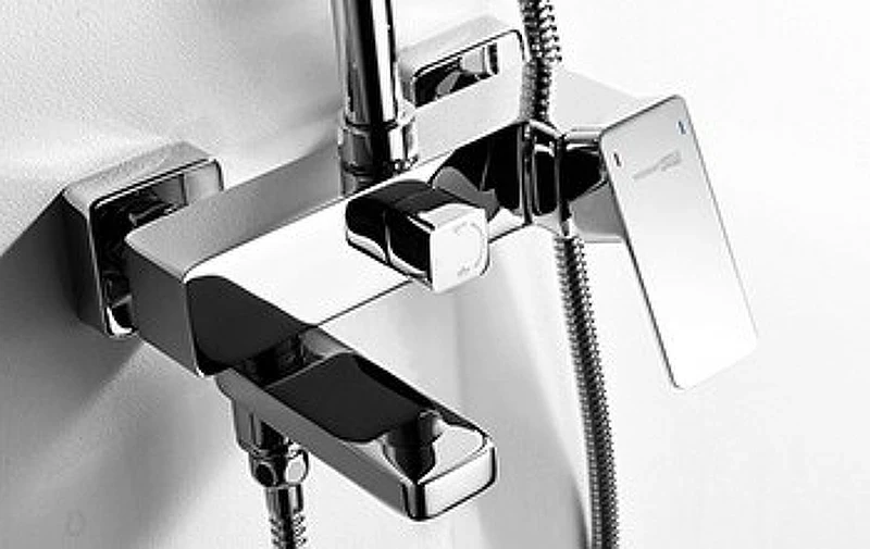 Душевая система WasserKRAFT A177.118.103.010.CH Хром латунь на стену