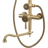 Душевая система Bronze de Luxe Windsor 10120DDF Бронза латунь на стену
