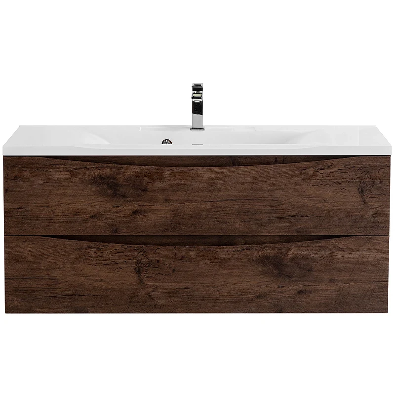 Тумба под раковину BelBagno Marino 110 MARINO-1100-2C-SO-RW-P подвесная Rovere Moro МДФ / ЛДСП
