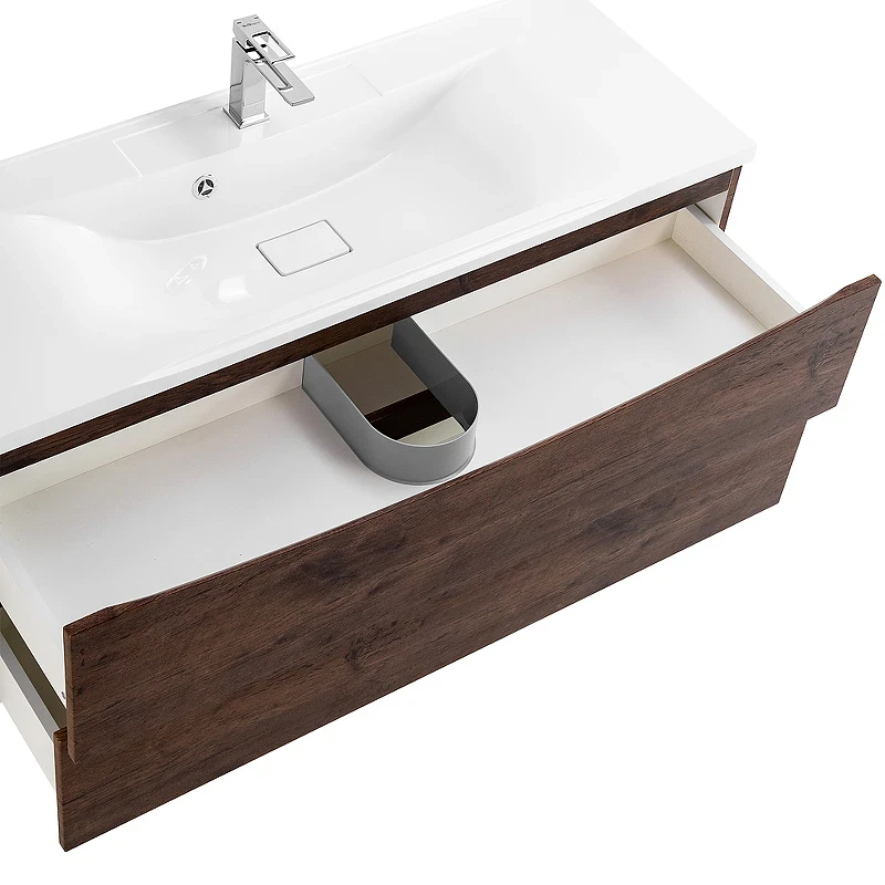 Тумба под раковину BelBagno Marino 110 MARINO-1100-2C-SO-RW-P подвесная Rovere Moro МДФ / ЛДСП