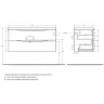 Тумба под раковину BelBagno Marino 110 MARINO-1100-2C-SO-RW-P подвесная Rovere Moro МДФ / ЛДСП