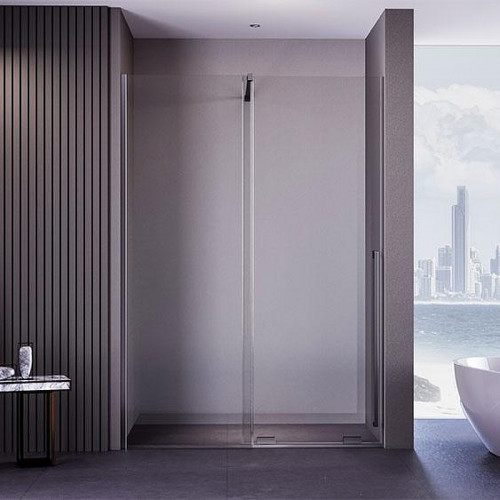 Душевая дверь Veconi Premium Trento PTDW-50GR 100 PTDW-50GR-100-01-C4 профиль цвет Брашированный графит стекло прозрачное