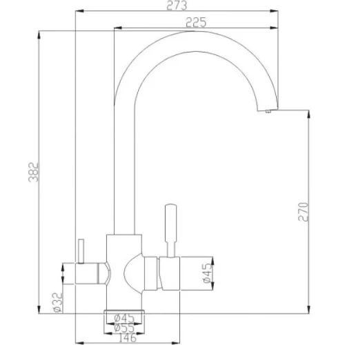 Смеситель для кухни ZorG Steel Hammer SH713SATIN Сатин