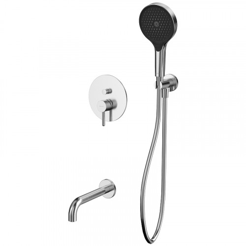 Смеситель для ванны Whitecross Y brushed nickel YSET06TOPNIB Брашированный никель латунь встраиваемый