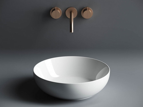 Раковина-чаша Ceramicanova Element 37 CN6020 Белая фарфор накладная