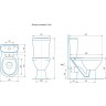 Унитаз компакт Rosa Соло 4640021065778 Зеленый декор с бачком и сиденьем