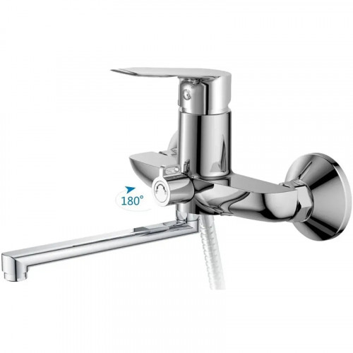 Смеситель для ванны Haiba HB60506 универсальный Хром на стену