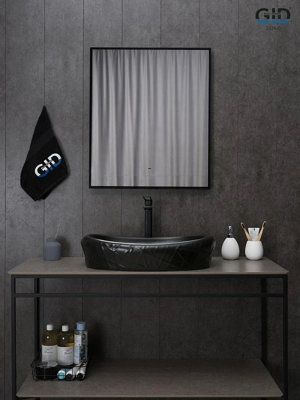 Раковина-чаша Gid Creativo 60 Bm777 53357 цвет Черный матовый