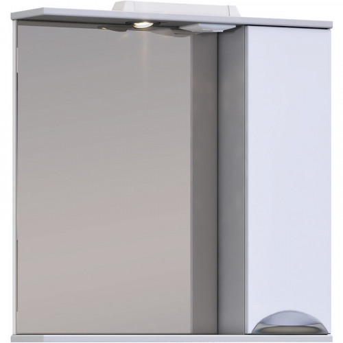 Зеркало со шкафом Vigo Callao 70 R z.CAL.70.R.El с подсветкой Белое МДФ / ЛДСП, стекло