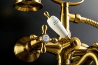 Смеситель для ванны Boheme Tradizionale Oro 293 Золото латунь на стену
