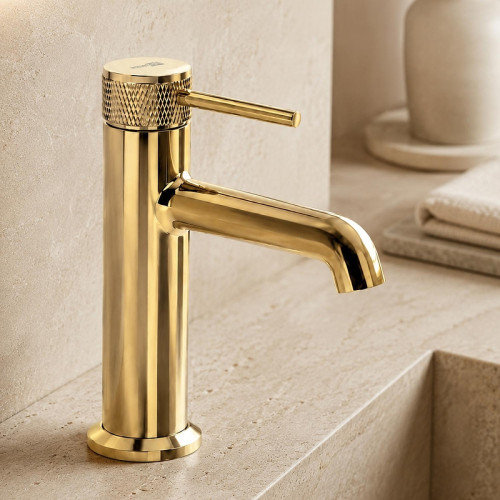 Смеситель для раковины WasserKRAFT Мюриц (Muritz) 9803PG цвет Золото глянцевое