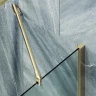 Шторка на ванну Maybah Glass MGV-253-3ш 300x1400 в широком профиле Золото стекло сатиновое