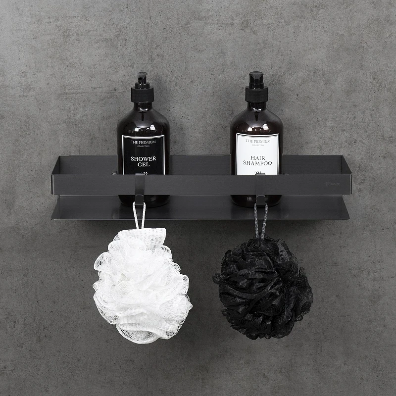 Металлическая полка Lemark Shelf Line 9776054 цвет Графит